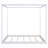King Size Canopy Platform Bed With Support Legs