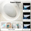 Toilette moderne moderne avec couvercle à ouverture / fermeture automatique, chasse d'eau MaP 1000g, siège chauffant et bouclier en mousse, chasse d'eau occultante, bidet avec réservoir intégré