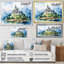 «Magical Castle By The Lake - Castles», art mural-459340741-459340761