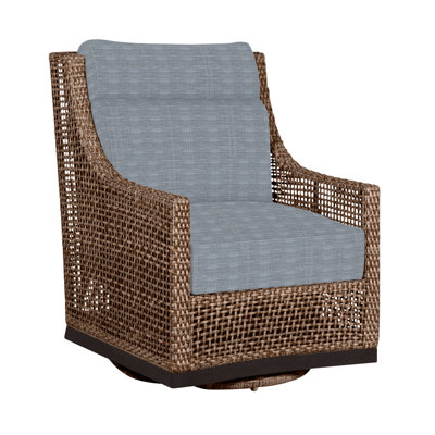 Peninsula Swivel Glider Chair - Mahogany/Chestnut