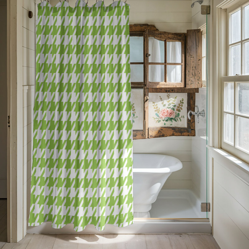 Motif Vibe - Rideau de douche Premium, H 74 po x l 71 po