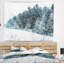 Tapisserie paysage paysage d'hiver foncé-28491549