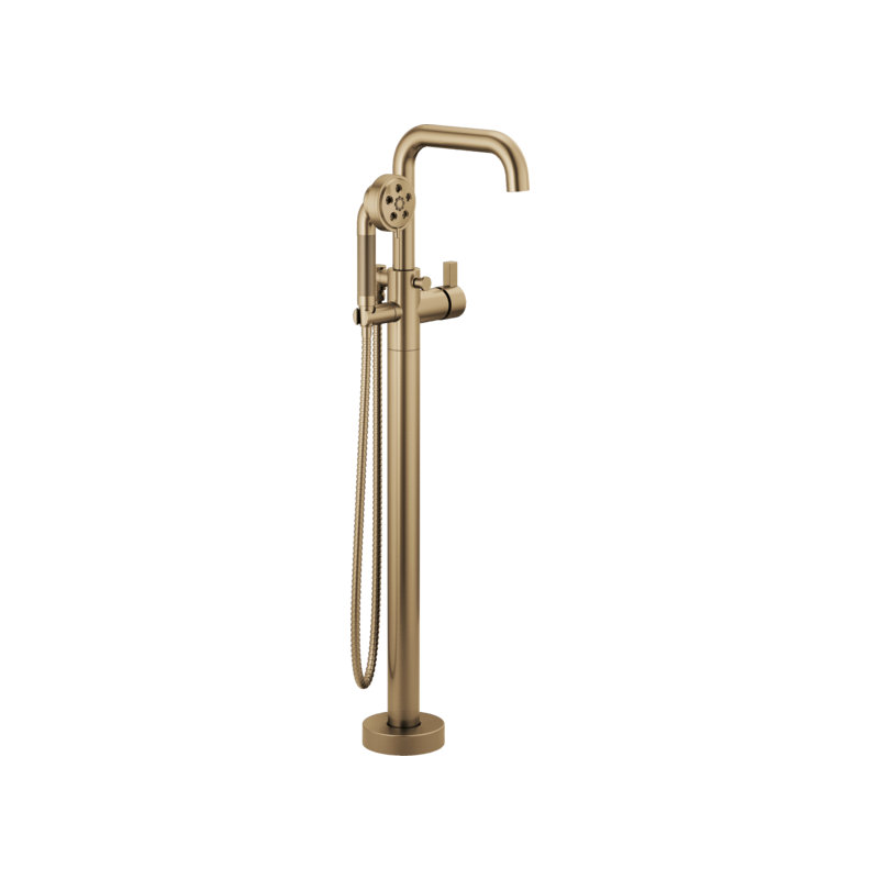 Litze® Single-Handle Freestanding Tub Filler - Less Handle, Lever, Luxe Gold