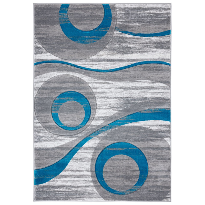 Abyan Abstract Indoor Rug, Rectangle 3'9" x 5'9"