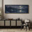 «Moonlit Lake Forest Night Landscape Calm Nature Wall Decor», reproduction d'art encadrée sur toile encadrée-131062634-131062636