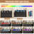 9-Drawer Wooden Dresser with LED Lights, 59" Modern Storage Chest for Bedroom Living Room