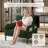 Corduroy Wide Seat Accent Chair with Side Pockets Single Chair for Living Room Bedroom-107753191