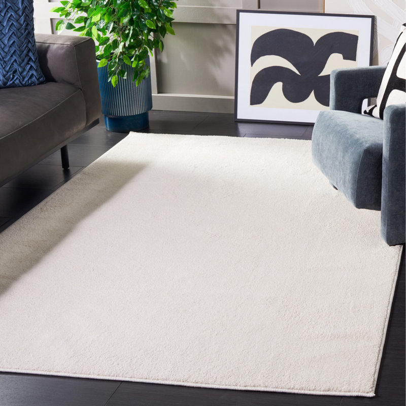 Tapis antidérapant de couleur unie, Rectangle 5 pi 3 po x 7 pi