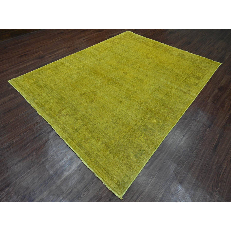 Tapis oriental rectangulaire en laine noué à la main 7 pi 7 po x 9 pi 7 po - MOA10220369