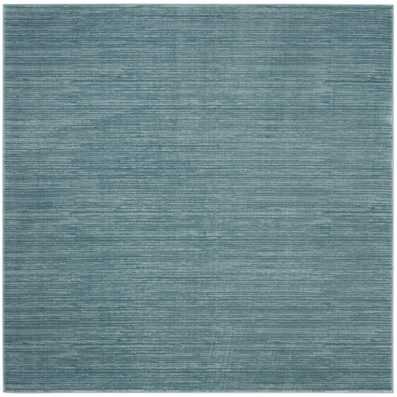 Mcevoy Aqua Area Rug, Square 5'