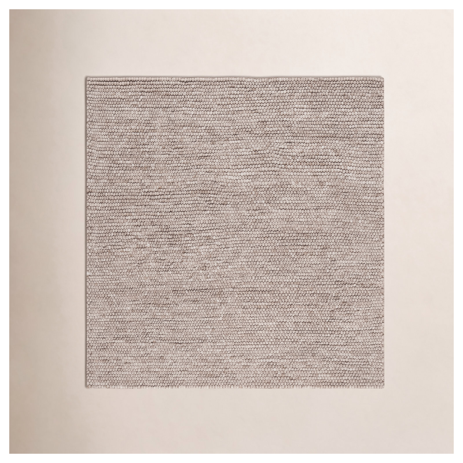 Elle Handmade Brown Rug, Square 10'
