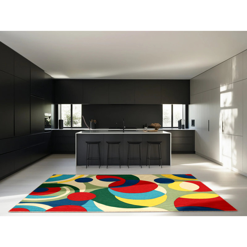 Vivid Wiggle Rug, Rectangle 2' x 3'