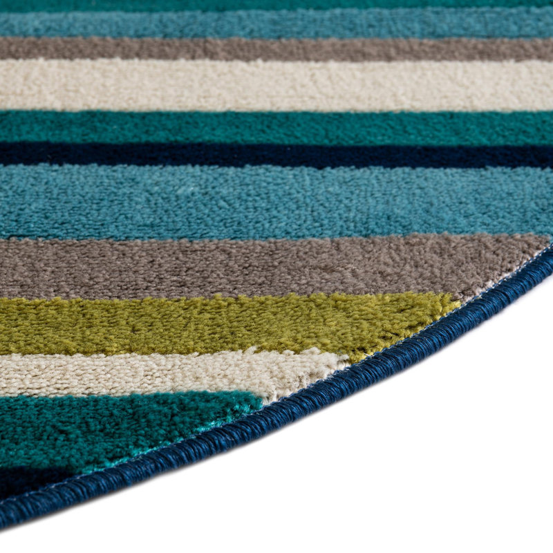 Analiese Striped Indoor Rug, Oval 7'10" x 10'