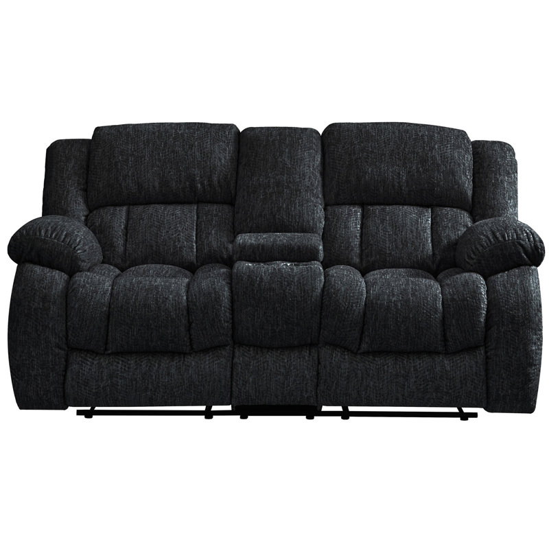 Causeuse inclinable STONIC, Noir, noir, noir, noir