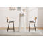 43.5’’ H Modern Round Bar Table, Solid Wood Base Bar Table For Dining Room-1676488370