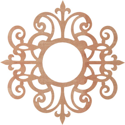 Médaillon de plafond en bois Dijon
