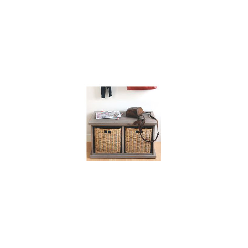 Bastogne Solid Wood Storage Bench