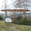 Parasol d'extérieur double 14,8 pi avec manivelle rectangulaire (kaki) (sans base)-1718286021