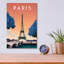 Art mural en verre acrylique «Paris-France» par Arctique