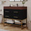 Meuble-lavabo moderne 36 po avec plateau en pierre frittée-665273131