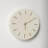 Reese White Marble Wall Clock with Gold Inlay
