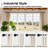 Upper Vobster 1 Inch Adjustable Industrial Pipe Curtain Rod Indoor/Outdoor Ceiling or Wall Mount-585623494