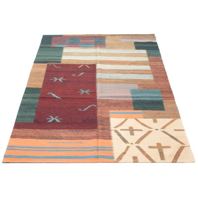 Lambersart One-of-a-Kind Rectangle 6'4" X 9'8" New Age Wool Area Rug Multi Color