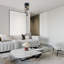 Pax Glass Flush Ceiling Light-98627075