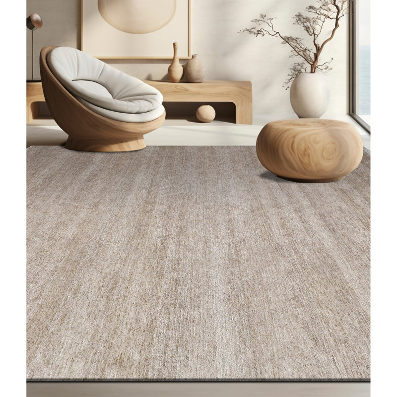 Tapis brun noué à la main de haute qualité, Rectangle 12 pi x 15 pi