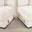 Canapé modulaire moderne surdimensionné en velours côtelé 3 places avec 10 coussins décoratifs Modern-1039497414