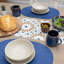 Deep Blue 44 x 29cm Oval Weave Placemats Set of 4