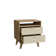 Clea Modern 2-Drawer Nightstand w/ Open Shelf - Bedside Table W17.7'