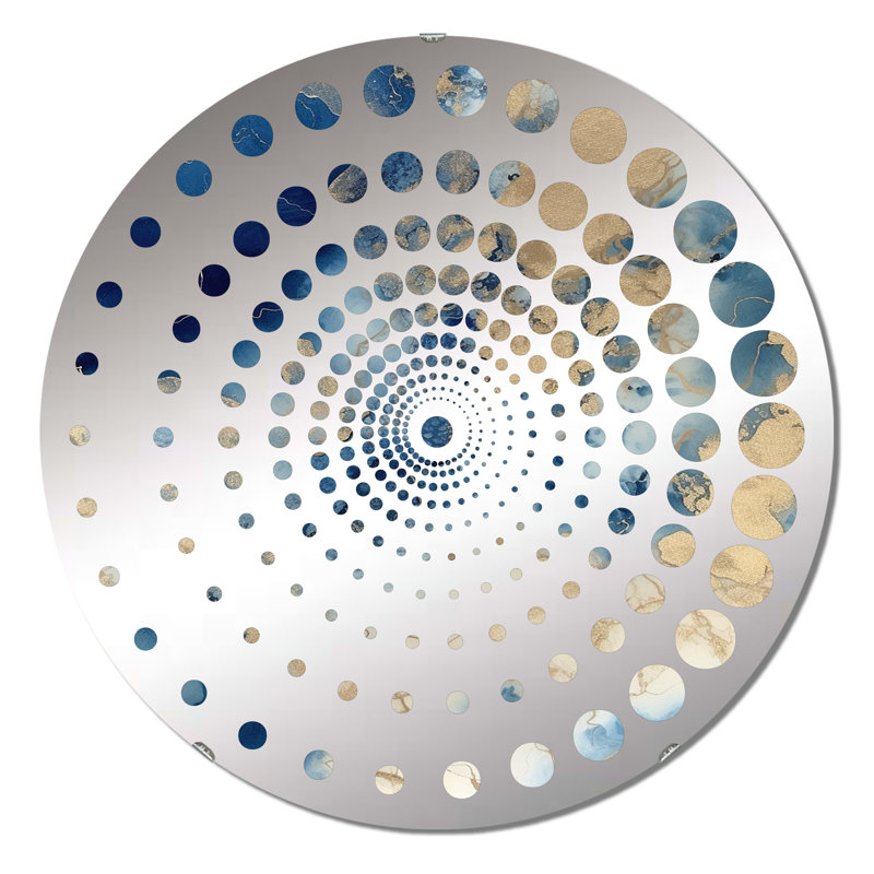 Gyarsi - Miroir mural spiralé, 23,6 po x 23,6 po
