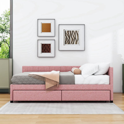 Tayson Full 2 Drawers Upholstered Daybed