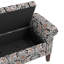 Polyester Upholstered Storage Bench-1798401155