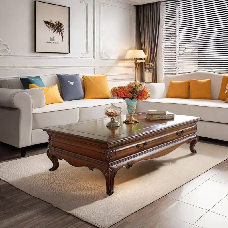Durable circular coffee table