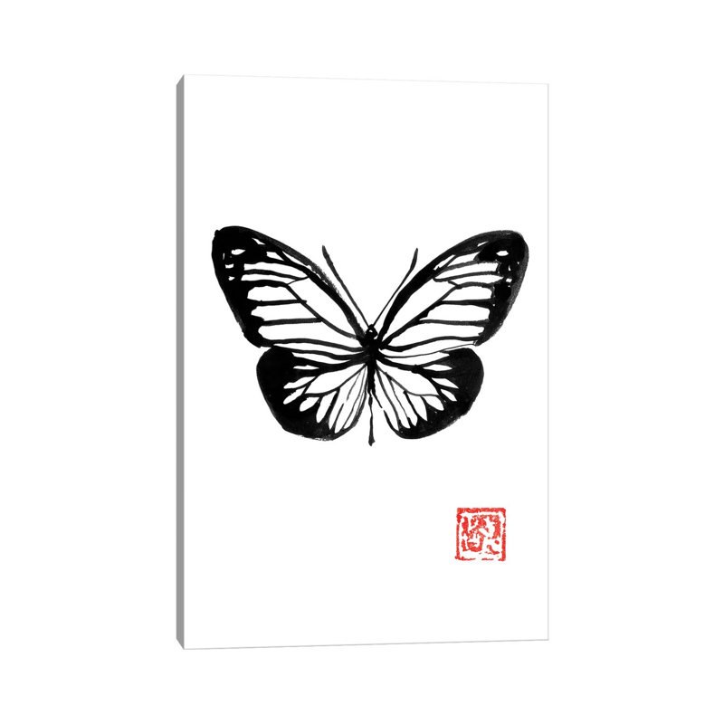 Butterfly by Péchane - Print on Canvas, Wrapped Canvas, 101.6 cm H x 66.04 cm W x 1.91 cm D