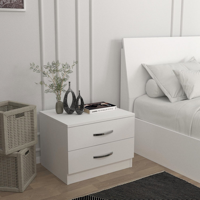 Carrizales 55cm W Manufactured Wood Bedside Table