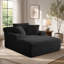 Chaise longue d'intérieur surdimensionnée, canapé moderne en velours côtelé, aucun assemblage requis, canapé-lit confortable pour salon ou bureau-656124387