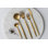 Couverts en acier inoxydable doré mat Genoa (service pour 4)