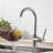Kitchen Faucet Single Handle Stainless Steel,Commercial Single Hole Kitchen Sink Faucet,Modern One Hole Bar Sink Faucet
