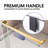  44" – 48” W x 78"H Frameless Double Sliding Soft Closing Glass Shower Doors | 3/8" Tempered Clear Glass | Leak-Proof Precision | Durable Stainless-Steel Hardware-107136191