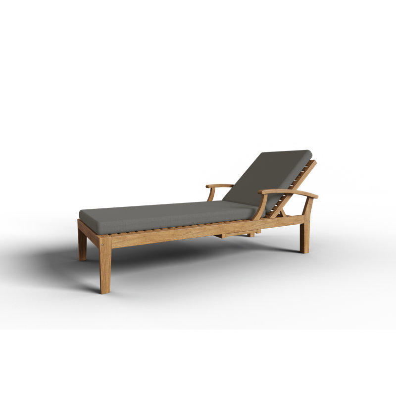 Chaise longue d'extérieur, Gris anthracite Sunbrella®