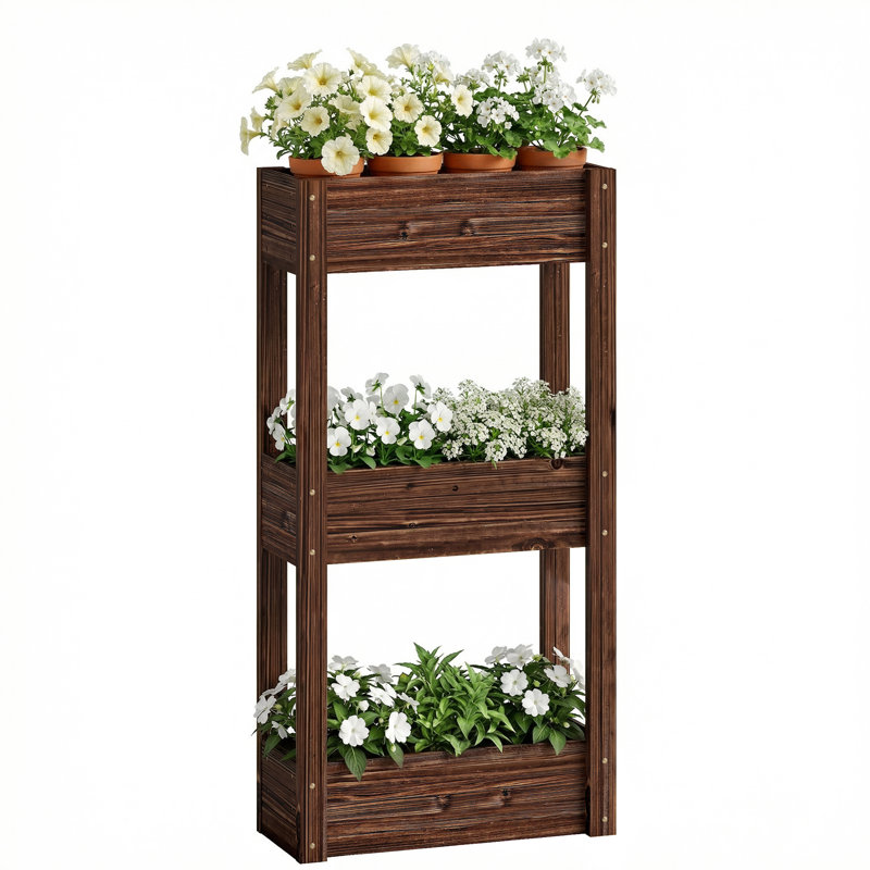 Wood Raised Garden Bed