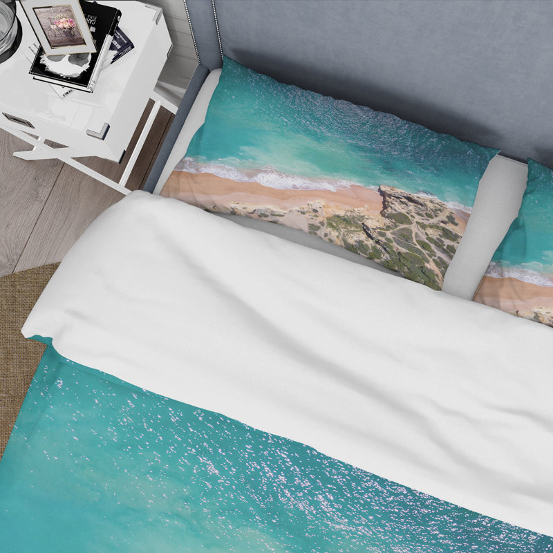 Ensemble de housse de couette en microfibre igbinosa, Housse de couette pour grand lit et 2 taies décor