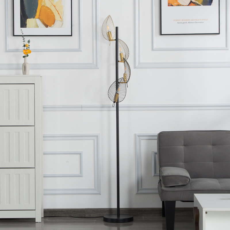 67.3'' Tree Floor Lamp, Black