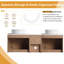 Ensemble de meuble-lavabo double 60 po avec lavabo en céramique et tablettes de rangement Greythor, ensemble de meuble-lavabo double 60 po avec plateau en pierre-1842118497-1841897077