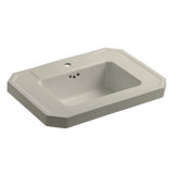 Kathryn Fireclay 27" Pedestal Bathroom Sink with Overflow