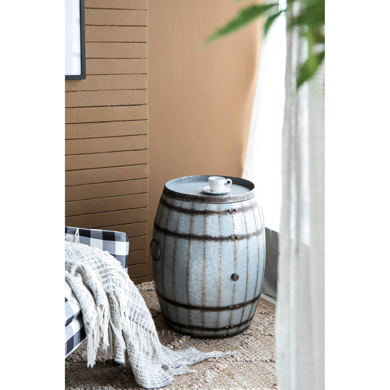 22.5x22.5x26" Drum Side Table