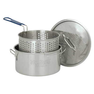 Bayou Classic 14 qt. Stainless Steel Non-Stick Steamer Pot